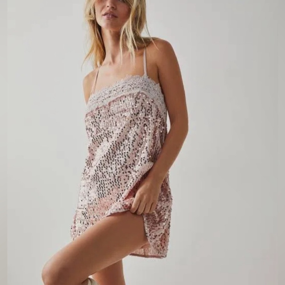 Mini sequin free people dress